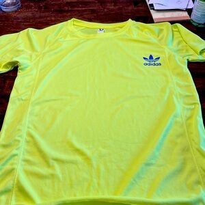 Running shirt with adidas logo not adidas shirt but great colors size large
